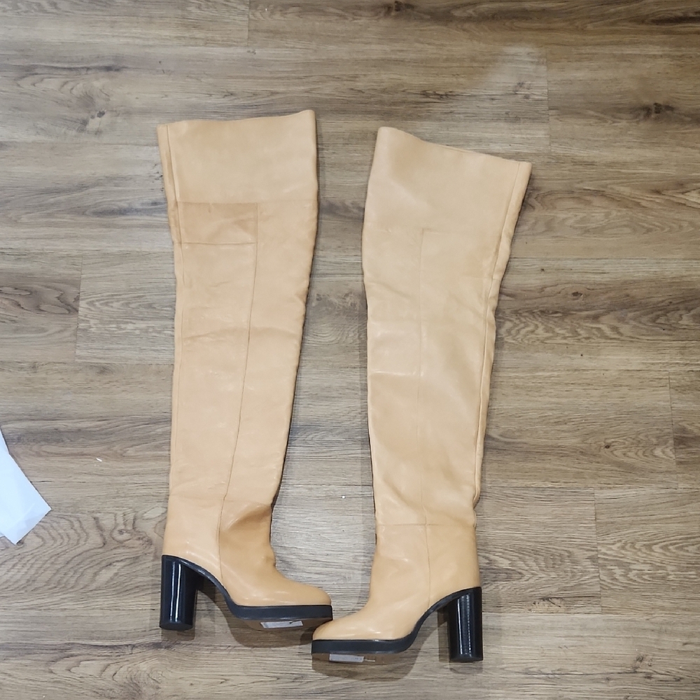 Tan Over-the-Knee Women's Boots